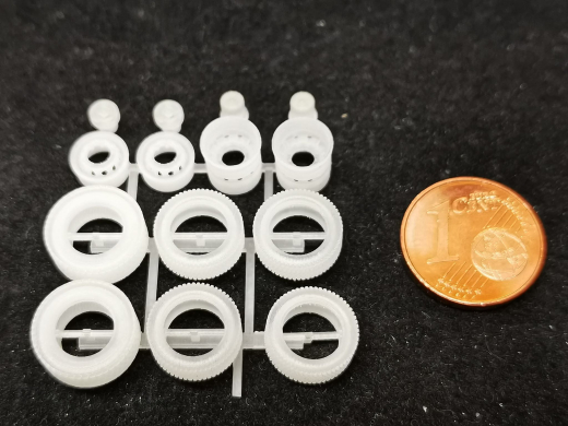 DD-325 - 3 D Druck Zubehör Radsatz Lowliner 2achs komplett - 1:87
