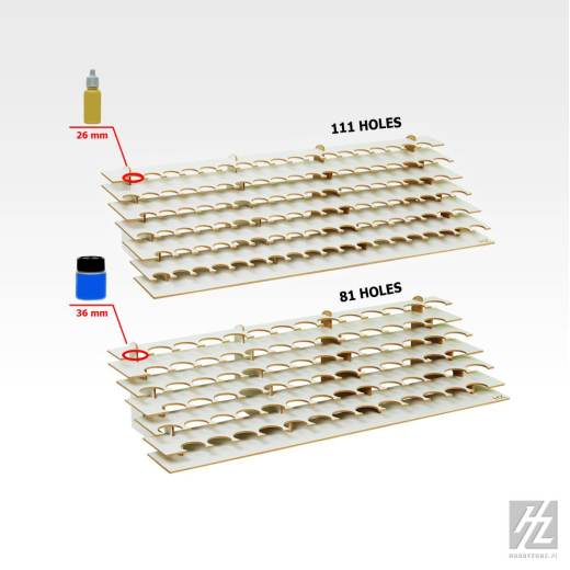 Hz - S2s Hobby Zone Modular Workshop System Organizer Farbständer gerade 111 x für 26 mm 1 Stk