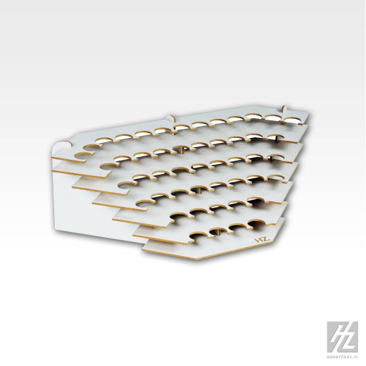 Hz - S2Ns Hobby Zone Modular Workshop System Organizer großer Eck-Farbständer 49 x für 26 mm 1 Stk
