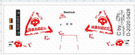 D-2020.0428 Decalsatz Renault T Danger Dietrich 1 Satz 1:87