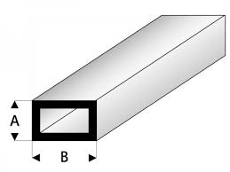 Maquett 444-53/3 ASA Rechteck Rohr transparent grün 2x4x330mm 1 Stück