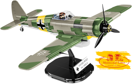 Cobi 5722 Historical Collection Focke-Wulf FW 190 A5 - Bausatz 344 Teile 1 Figur Maßstab 1:32