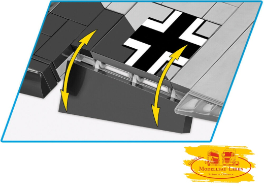 Cobi 5727 Historical Collection Messerschmitt BF 109 E-3 - Bausatz 333 Teile 1 Figur Maßstab 1:32