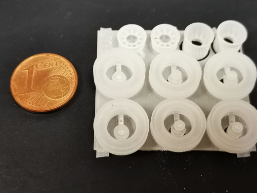 DD-351 - 3 D Druck 22,5 Zoll Radsatz Tuningfelge komplett (2 achs) - 1:87