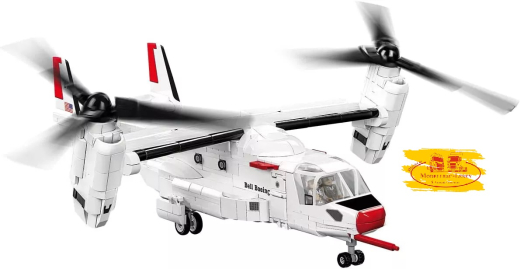 Cobi 5835 Armed Forces Bell Boeeing V-22 Osprey Flugzeug Bausatz 1136 Teile 2 Figuren