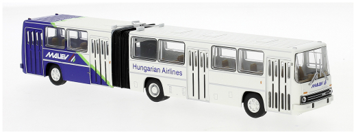 Brekina 59712 Ikarus 280.02 Gelenkbus &quote;blau-weiß&quote; Malev Hungarian Airlines 1:87
