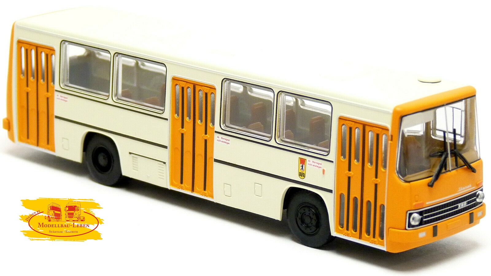 Brekina 59801 Ikarus 260 Stadtbus weiß orange, 1972, 1:87