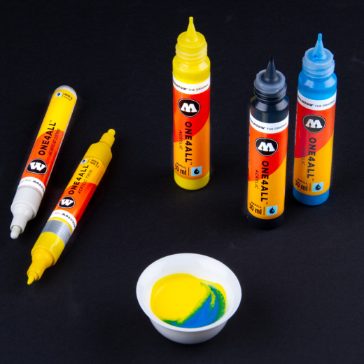 Molotow 693.013 Nachfüllflasche ONE4ALL ACRYLIC 30ml, Nr. 013, verkehrsrot