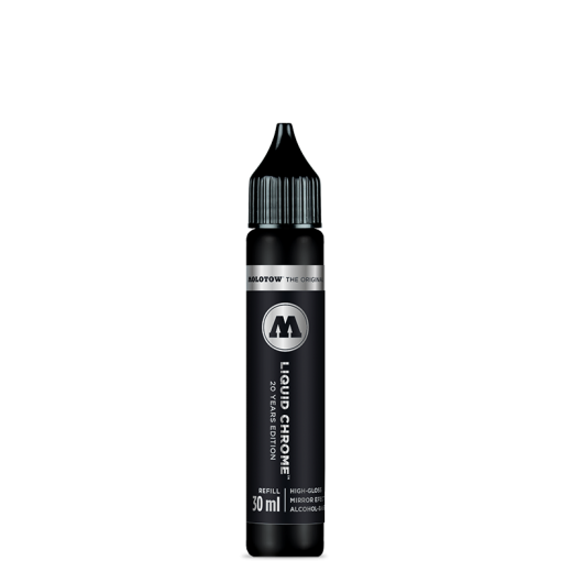 Molotow 699.080 Nachfüllflasche LIQUID CHROME 30ml, 20 Jahre Edition