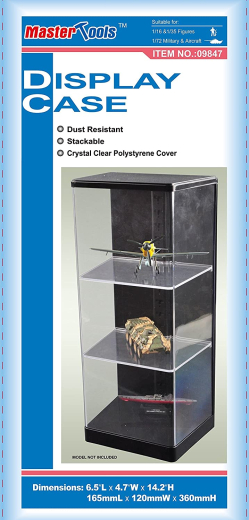 Master Tools 09847 Acryl-Vitrine mit 3 Ebenen165 x 120 x 360 mm ( L x W x H )