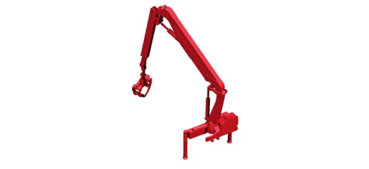 Herpa 054157 Hiab Ladekran X-HIPRO 232 E-3 für Langholztransporter, rot