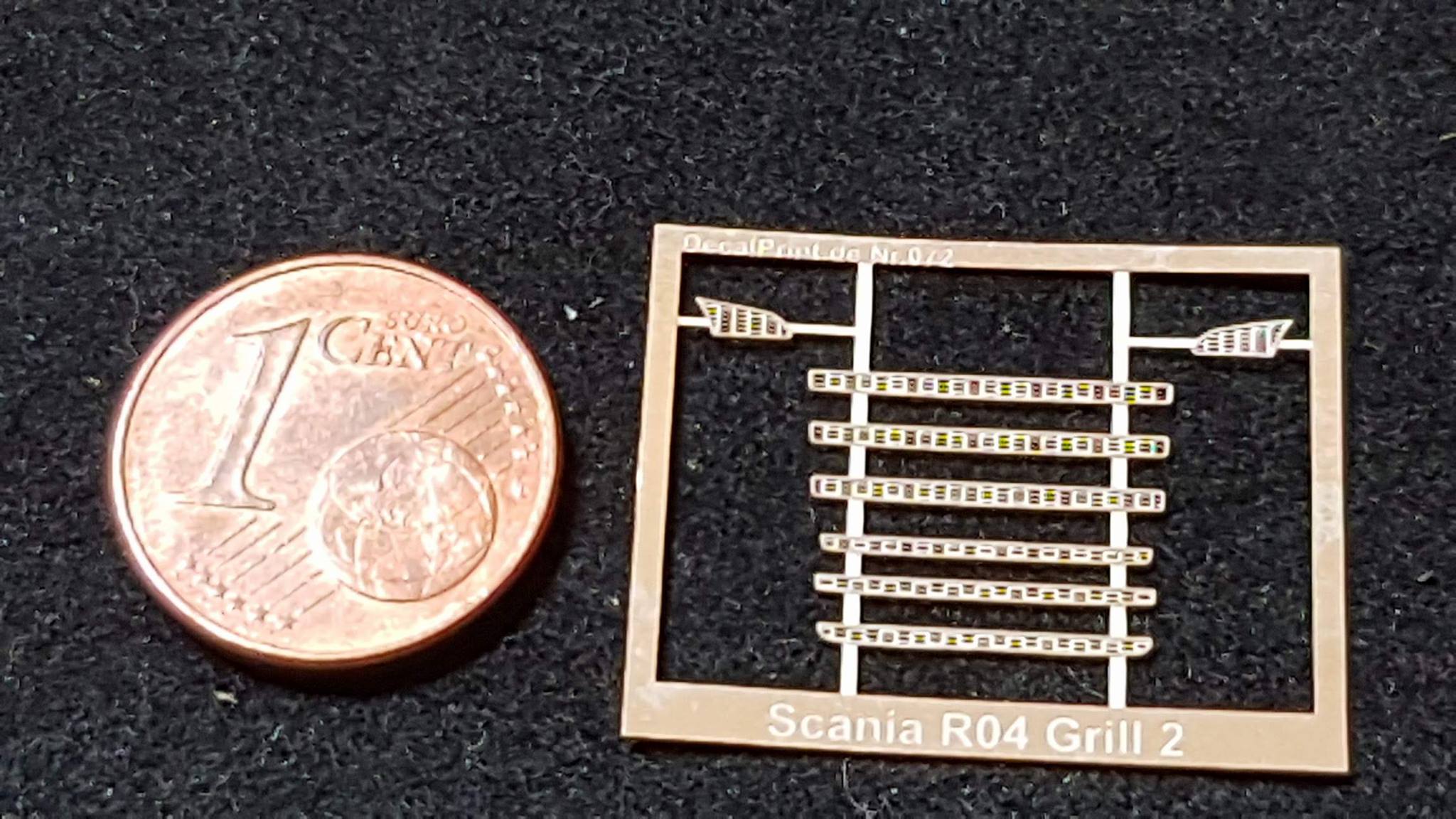 A-072, Ätzteil, Neusilber, Scania R 04 Grill Version 2