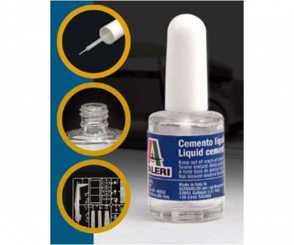 Italeri 039901 Liquid cement for plastic 15 ml Plastikklebstoff m. Pinsel