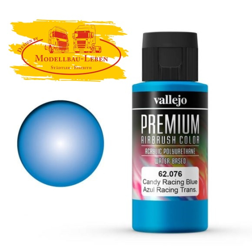 VP 62.076 Vallejo Premium: Candy Racing Blue (Polyu.) (60ml)