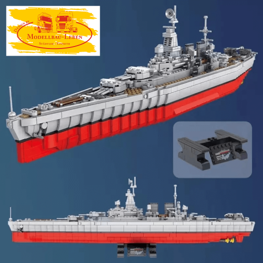 Panlos 637004 Schlachtschiff Bismark Bausatz 1602 Teile