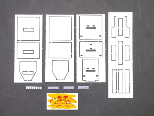 EM653 1:87 3x Staukisten Turm für Zugmaschinen