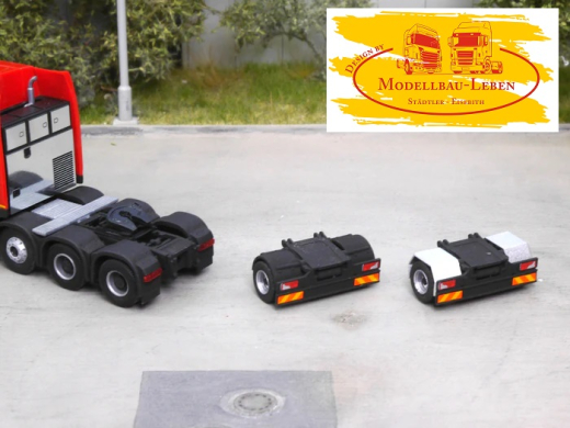 EM657 Bausatz 2x Zusatzachse für Schwerlastzugmaschine
