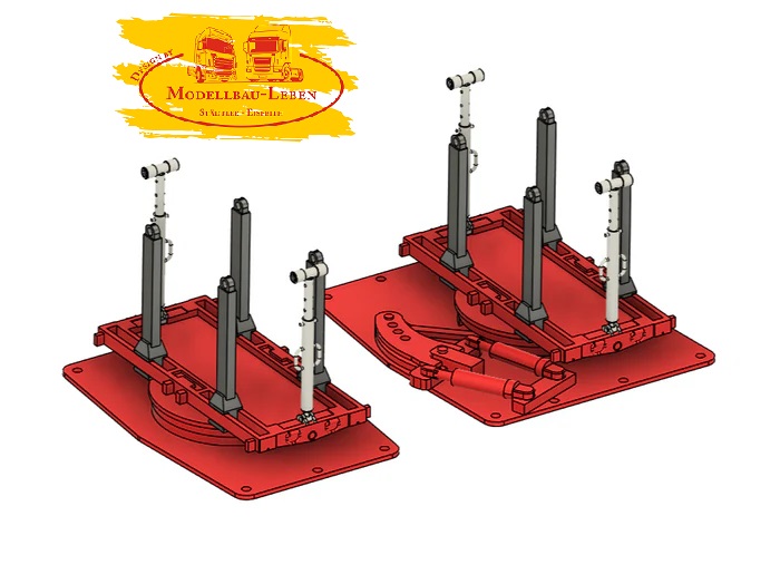 EM659 Bausatz 2x Drehschemel für Schwertransporte