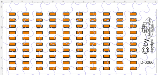 D-0066 Begrenzungslichter orange - Decalsatz 100 Stück 1:87