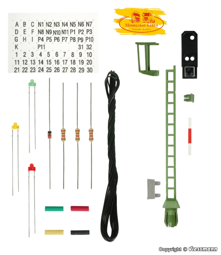 V-6732 Bausatz Licht-Einfahrtssignal 1 Stück , Spurweite H0 1:87