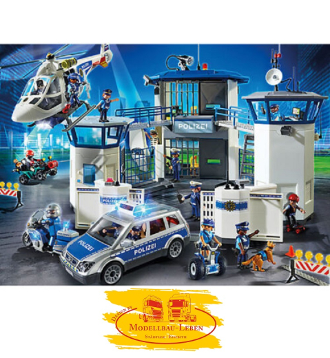 Playmobil 6873 - City Action Polizei-Einsatzwagen mit Licht- und Soundeffekten 35 Teile