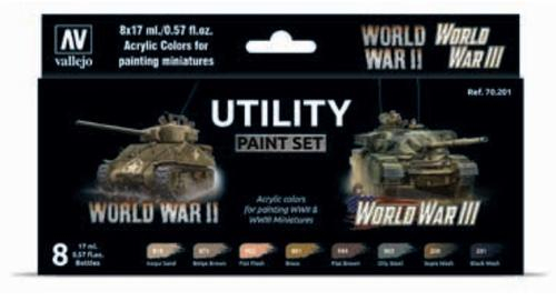VA 70.201 Model Color Utility Paint Set World War 8 Farben