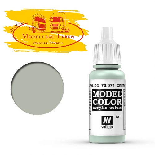 VA 70.971 Vallejo Model Color: 106 Pastelolivgrün Grey Green, 17 ml 971