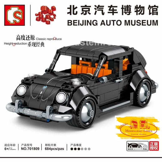 Sembo 701809 Beetle schwarz Bausatz mit 684 Teilen