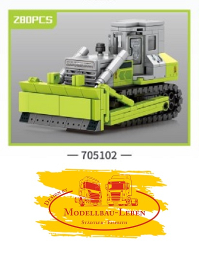Sembo 705102 Baufahrzeug Raupe Bausatz mit 280 Teilen