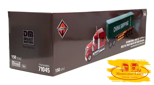 IMC 71045 Diecast Masters International Lone Star Day Cab + 40 Ft Container Trailer 1:50