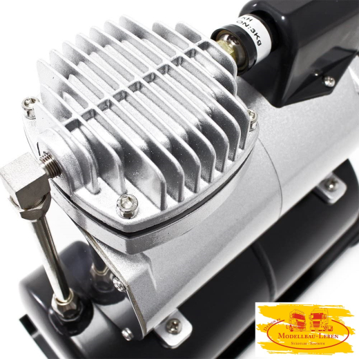 Wiltec AF186A Airbrush Kompressor AF186A Lufttank Einzylinderkompressor 4bar Abschaltautomatik