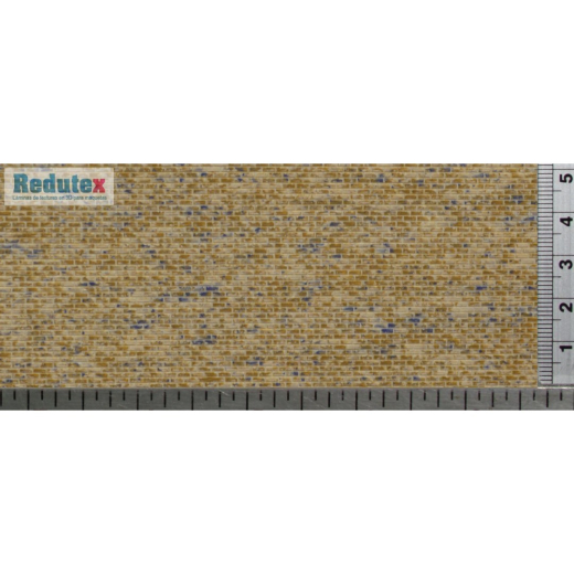 Redutex 087LD121 Ziegelstein Ziegelmauer, Läuferverband (Polychrome) 300 x 120 mm Scale H0 (1:87)