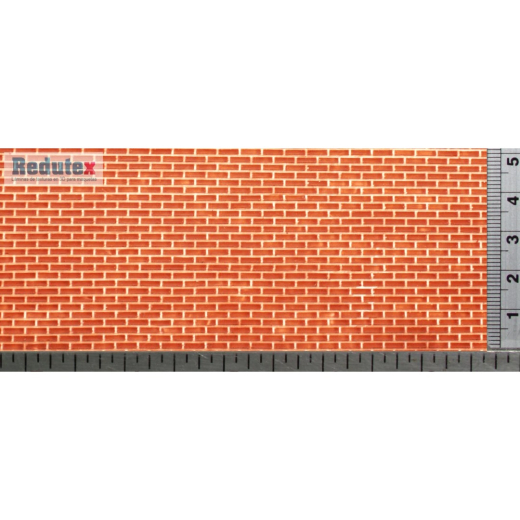 Redutex 043LD112 Ziegelsteine Ziegelmauer, Läuferverband 335 x 134 mm Scale 0 (1:43)