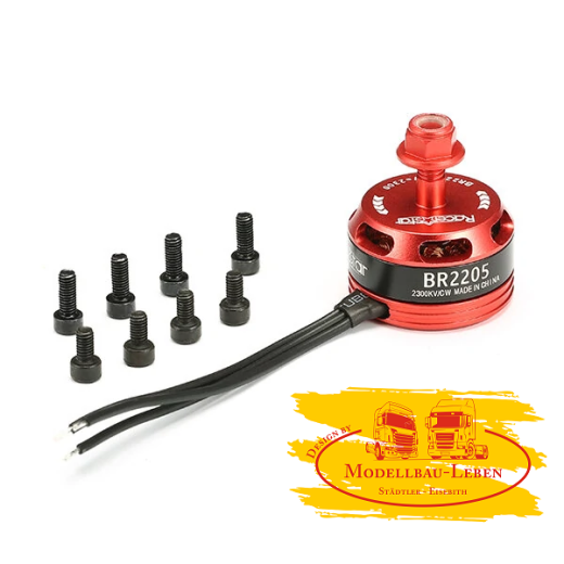 Racerstar Racing Edition 2205 BR2205 2300KV 2-4S Bürstenloser Motor Rot für 220 250 RC Drone FPV Rac