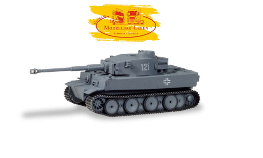 Herpa 745970 Panzerkampfwagen Tiger Ausf. H1, dekoriert, Russland (Nr. 123)