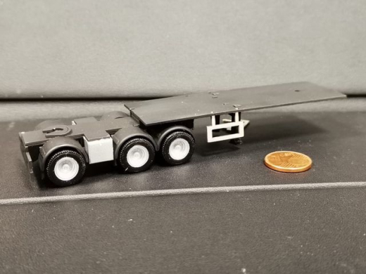 Z-0235 Lasercut 3achser Dolly ohne Aufbau, 1:87
