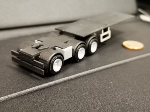 Z-0235 Lasercut 3achser Dolly ohne Aufbau, 1:87