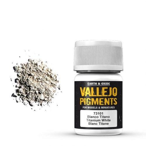 VA 73.101 Vallejo Pigments Titanium White / weiß 35 ml