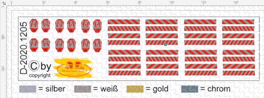 D-2020.1205 Warntafeln Kranhaken Decals - 1:87
