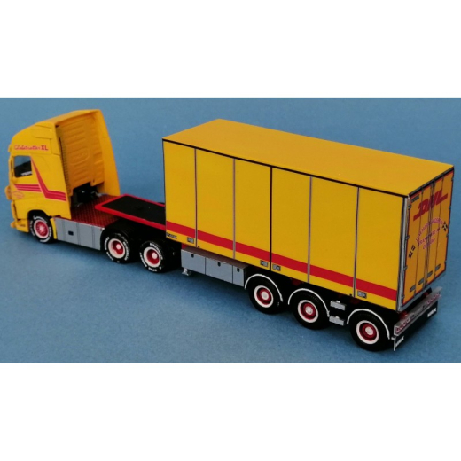 F-955 Fräsbausatz 6 achs B-Double VAK Slider Trailer DHL incl. Decals