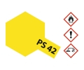 Tamiya 300086042 PS-42 translucent yellow / Transparent Gelb Polycarbonat Lexan Sprühfarbe 100ml