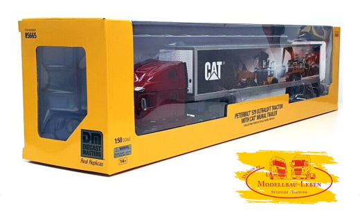IMC 85665 Diecast Masters CAT Peterbilt 579 Day Cab + Trailer 1:50
