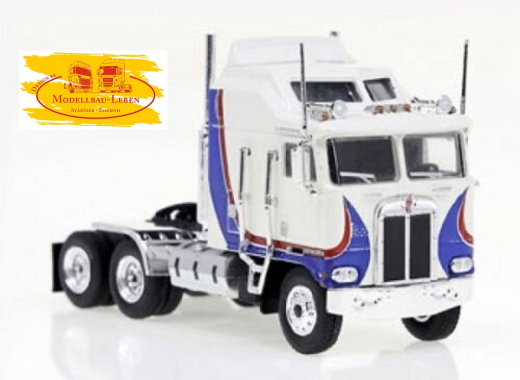 Brekina 85731 Kennworth K100 Aerodyne weiß blau US Zugmaschine 1:87