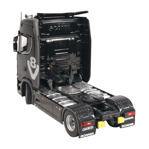 NZG 1019/51 Scania 730S 4x2 V8 Sattelzugmaschine &quote;Schwarz mit V8 Decor&quote; 1:18