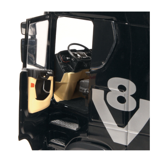 NZG 1019/51 Scania 730S 4x2 V8 Sattelzugmaschine &quote;Schwarz mit V8 Decor&quote; 1:18