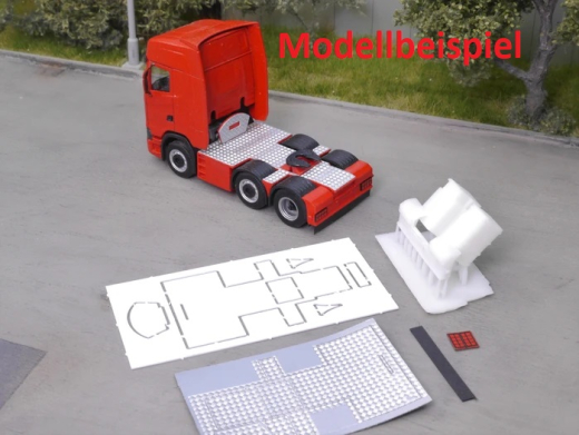 EM159 Bausatz Tank und Staukiste + Vollerverkleidung für Scania 6x2