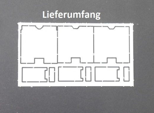 EM621 3x Bausatz Chassis Verkleidung Auflage passend für MB/Volvo/DAF