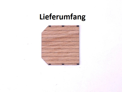 EM604 Holz Auflage für Herpa Semitieflader dunkel