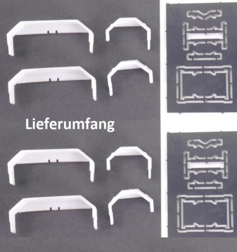 EM153 2x Bausatz für Riffelblech Kotflügel passend für Herpa 8x4