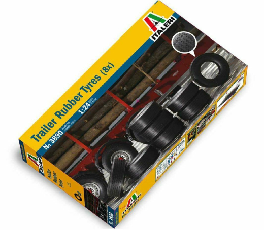 Italeri 3890 - 510003890 - 1:24 Anhänger Reifen Set 8 Stück Bausatz